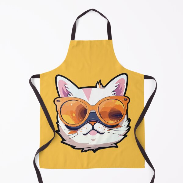 Artikelvorschau, Futuristische mehrfarbige Katzen #41 gelbe Brille entworfen und verkauft von SOVISART.