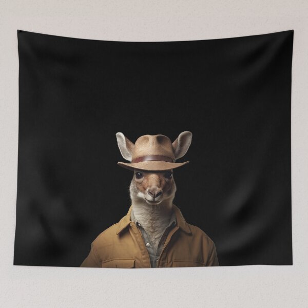 Item preview, Jumpsy McOutlaw, the Kangaroo bushranger designed and sold by BrushstrokesA.