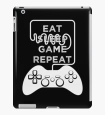 Eat Sleep Game Repeat Gaming Gamers Progamer Gamer iPad Case/Skin
