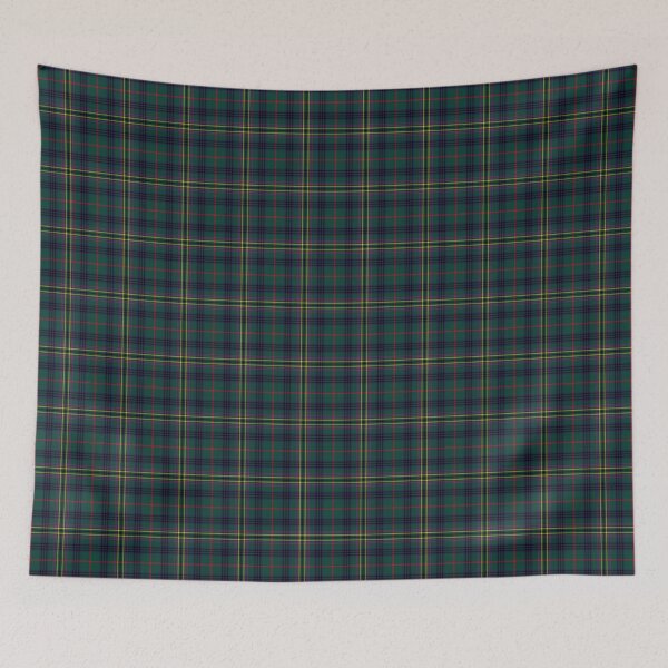 Aperçu de l'œuvre Tartan, clan tartan dark green, yellow, red, black. Scottish Plaid pattern. Checkered pattern. créée et vendue par iclipart.