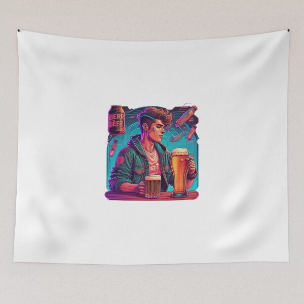 Item preview, Beer lover in night life NIGHT 9 designed and sold by SpecialForceART.