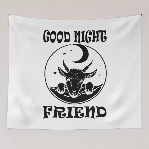 Item preview, Good Night Goat - Black designed and sold by Soulemotion.