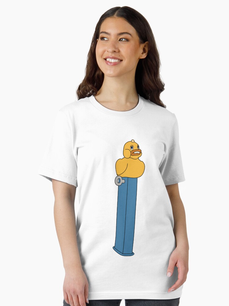 Imagen 2 de 7, Camiseta esencial con la obra Reliquia peligrosa de la serie de televisión Silo (dispensador PEZ), diseñada y vendida por TerenasMenethil.