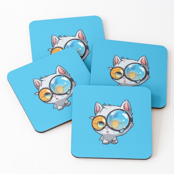 Item preview, Futuristic multicolor cats #42 lunar cat designed and sold by SOVISART.