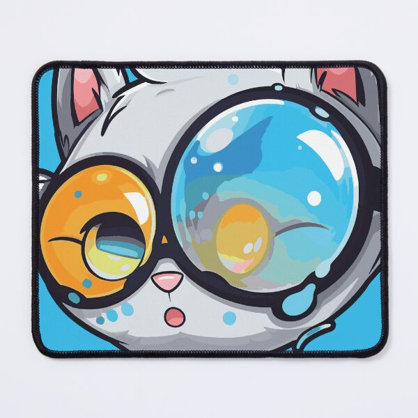 Item preview, Futuristic multicolor cats #42 lunar cat designed and sold by SOVISART.