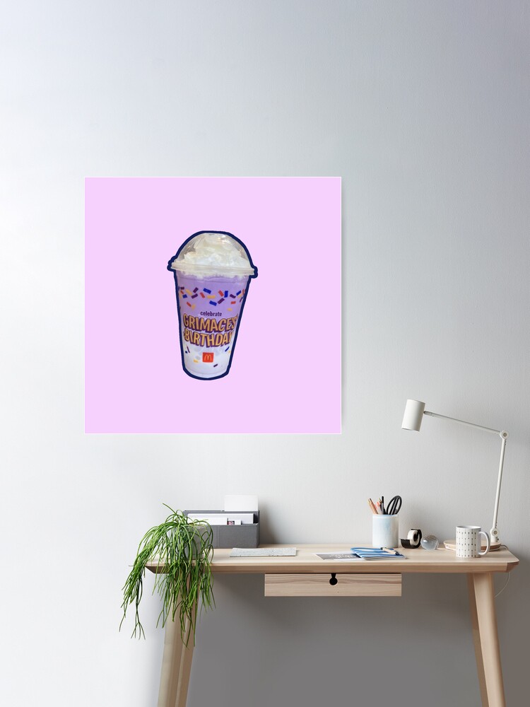 Grimace Shake Semi-Glossy Paper Poster A3