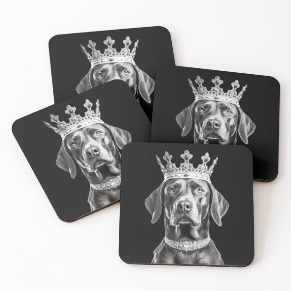 Item preview, Royal Charm: The majestic Magyar Vizsla with a crown designed and sold by No-No-Name.