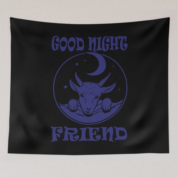 Item preview, Good Night Goat - Blue 1 designed and sold by Soulemotion.