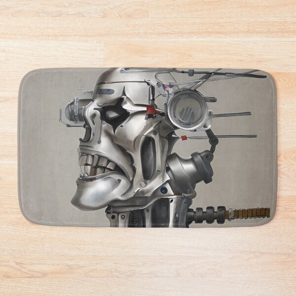 Item preview, Silver Cyborg head designed and sold by Glenbobagins.