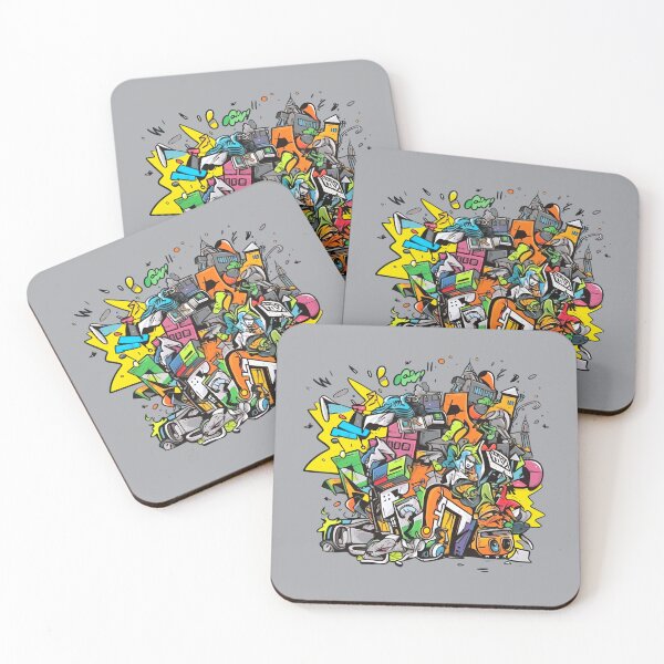 Item preview, Trash Day - BCN Graffiti designed and sold by DebbieDoesDogs.