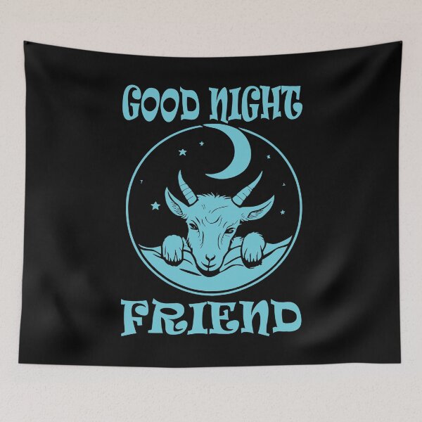 Item preview, Goodnight Goat - Turquoise designed and sold by Soulemotion.