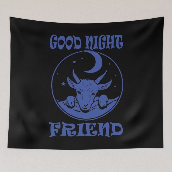 Item preview, Good Night Goat - Blue 2 designed and sold by Soulemotion.