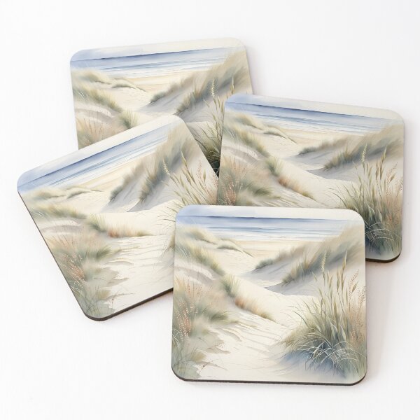 Item preview, Watercolour Landscape Beach Dunes designed and sold by druidwolfart.