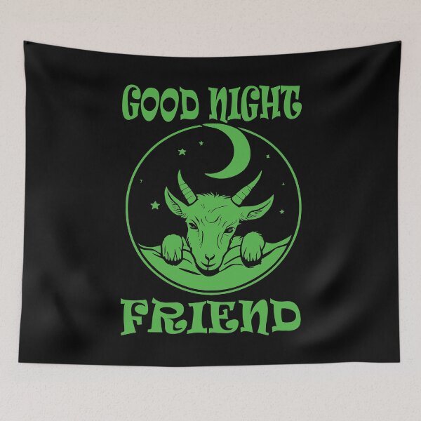 Item preview, Good Night Goat - Green 2 designed and sold by Soulemotion.