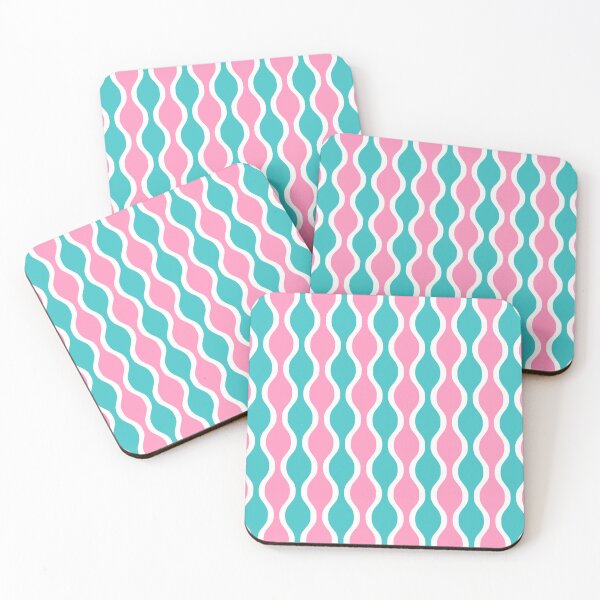 Item preview, Beads Pattern in Pink and Turquoise designed and sold by tonymagnerart.