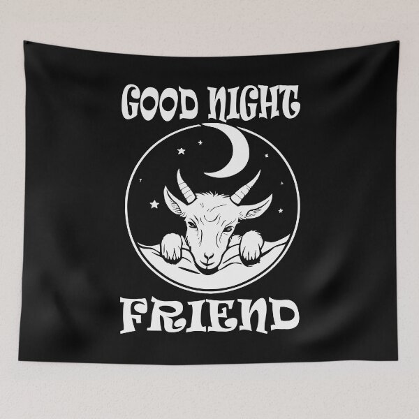 Item preview, Good Night Goat - White designed and sold by Soulemotion.