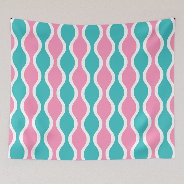 Item preview, Beads Pattern in Pink and Turquoise designed and sold by tonymagnerart.