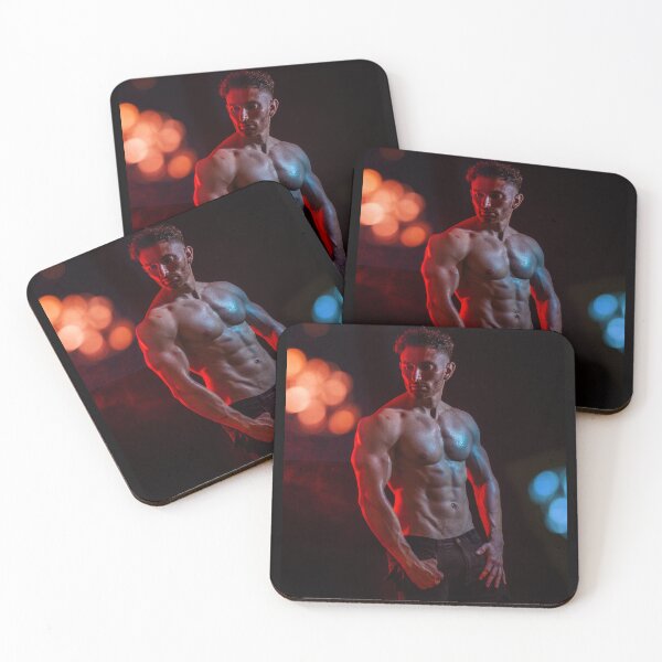 Item preview, Handsome male bodybuilder in studio shot, looking down to a side designed and sold by Mercurius-M.