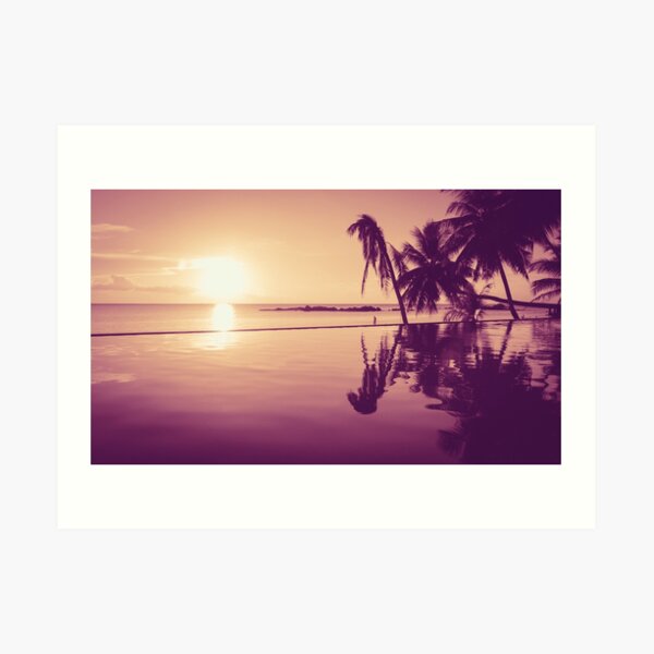 Paradise sunset Thailand Art Print
