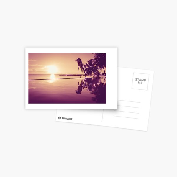 Paradise sunset Thailand Postcard