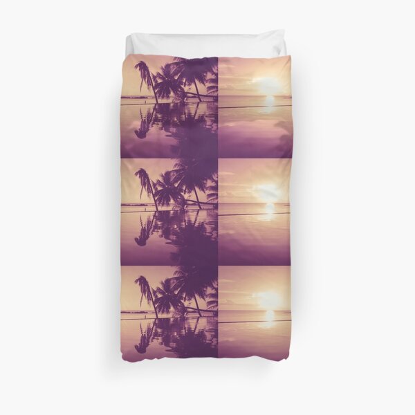 Paradise sunset Thailand Duvet Cover