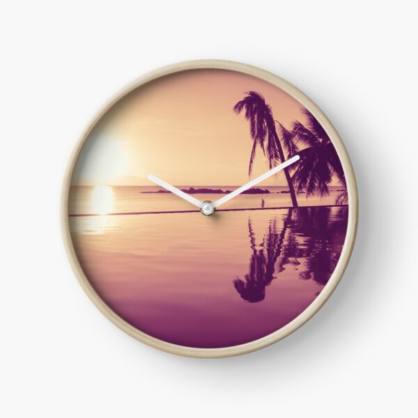 Paradise sunset Thailand Clock