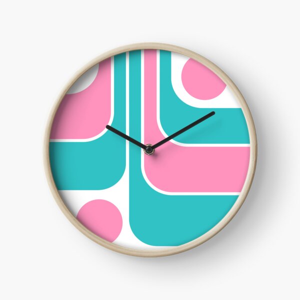 Item preview, Retro Geometric Design in Pink and Turquoise designed and sold by tonymagnerart.