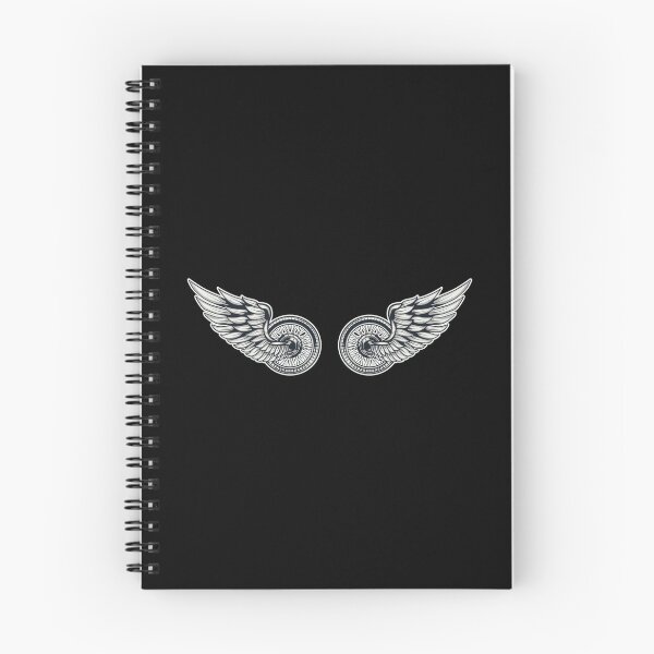 Item preview, Motorcycle wheels with wings Cool Helmet Stickers and Biker Gifts designed and sold by thesmokeydogs.
