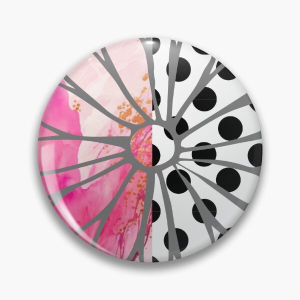 Item preview, White and Pink Marble Flower and Dots  designed and sold by emilykidder.