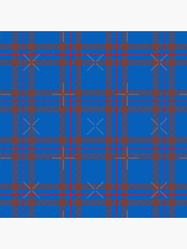 Sticker Red Tartan Plaid Pattern 