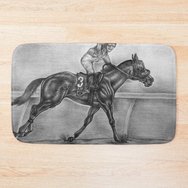 Item preview, Arcangelo racehorse - with background designed and sold by Carmen Jimenez.