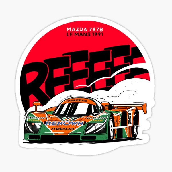 T-shirt Vainqueur du Mans Mazda 787B 1991 Sticker