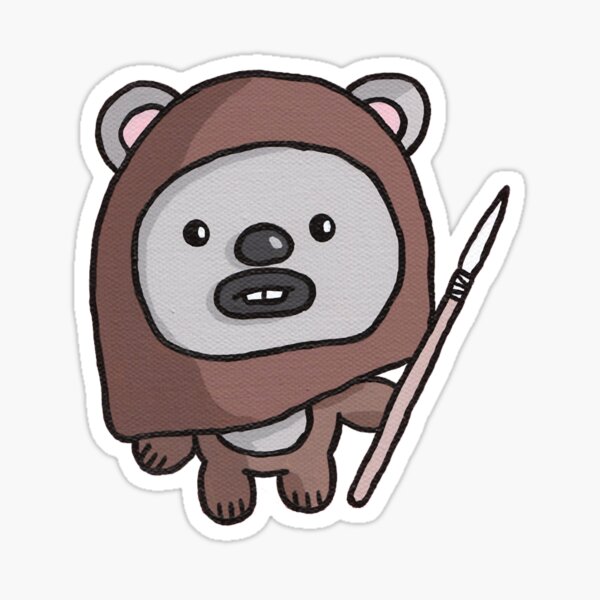 Vista previa del artículo con la obra «lindo ewok 2 -», diseñado y vendido por katharina-mathe.