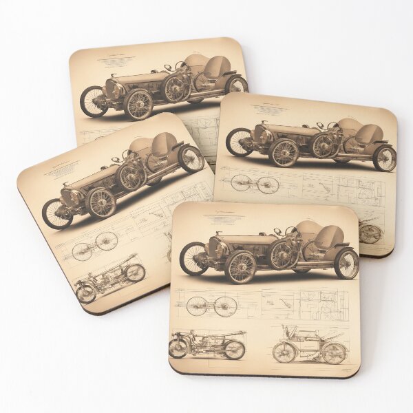 Item preview, Classic Wheels Blueprint, Steampunk designed and sold by Mingulica.