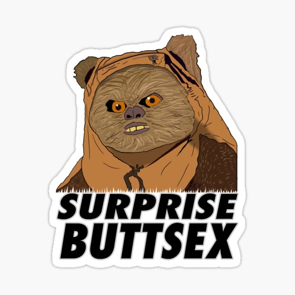 Vista previa del artículo con la obra «ewok sorpresa buttsex», diseñado y vendido por katharina-mathe.