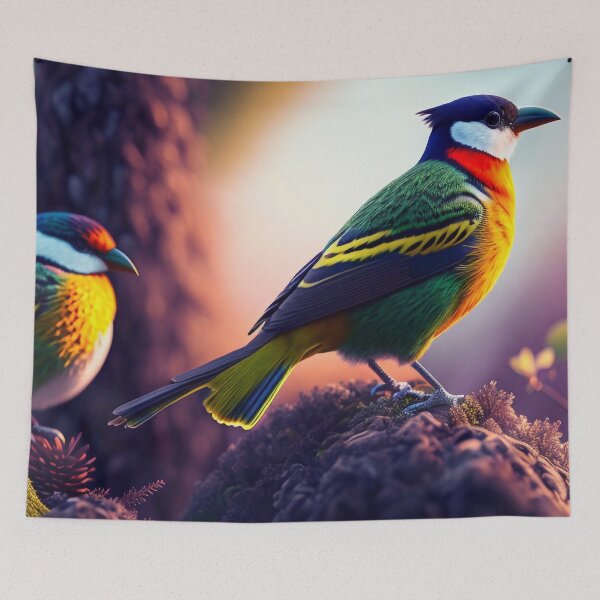 Item preview, Colorful bird designed and sold by M-Y-A-R-T-.