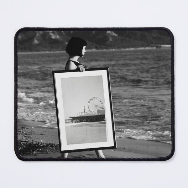 Item preview, Santa Monica Pier Black and White Photo at the Beach designed and sold by stine1.