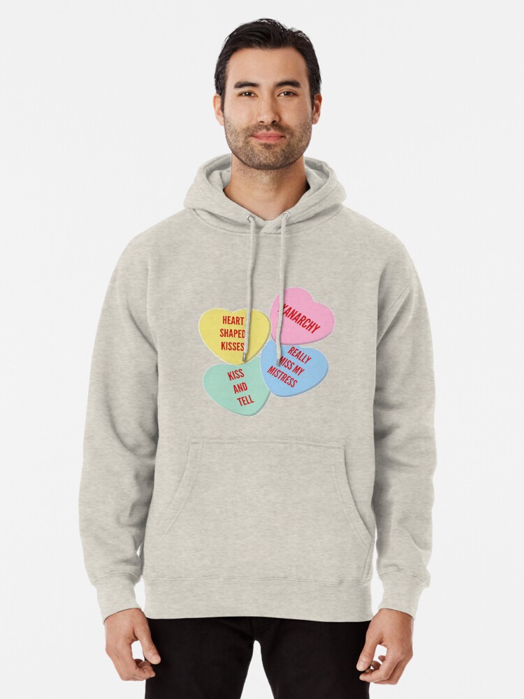 Lil xan heart 2025 shaped kisses hoodie