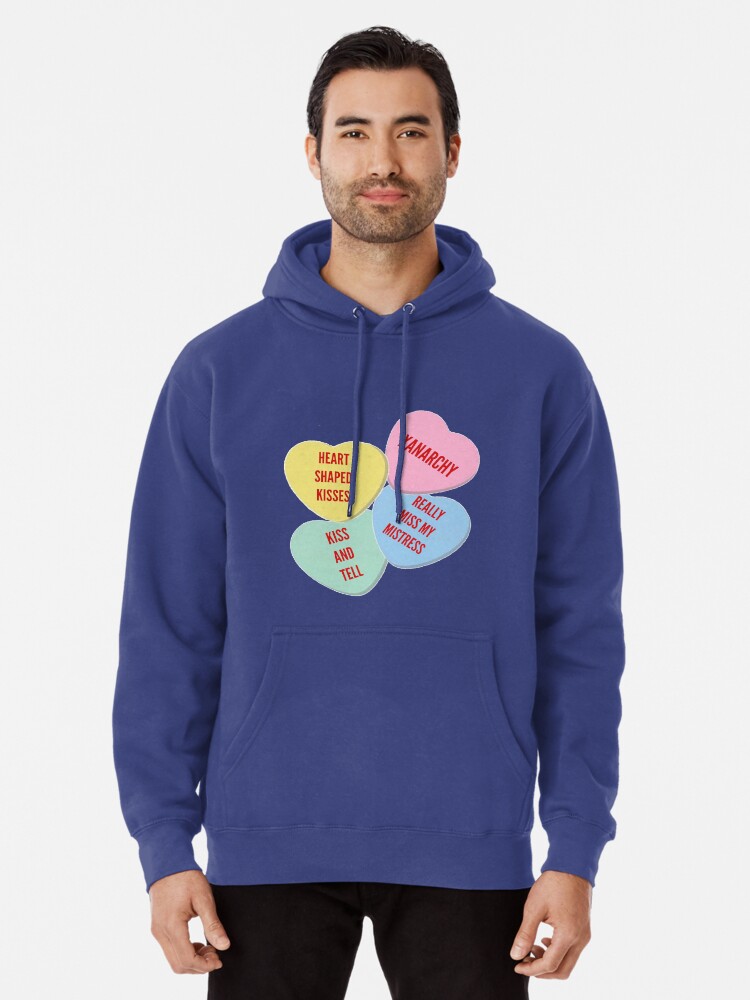 lil xan heart shaped kisses hoodie