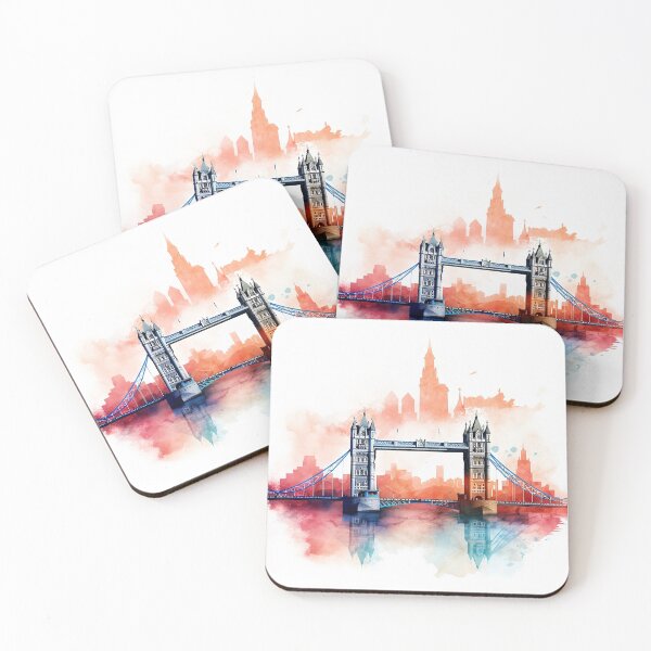 Item preview, London Tower Bridge Watercolour Art designed and sold by DaliusD.