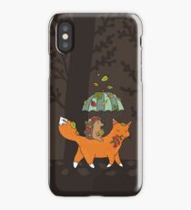 Hedgehog and fox iPhone Case/Skin