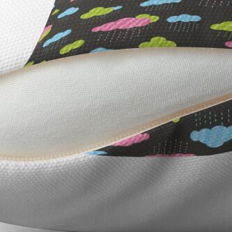 Alternate view of Rainy Clouds Throw Pillow