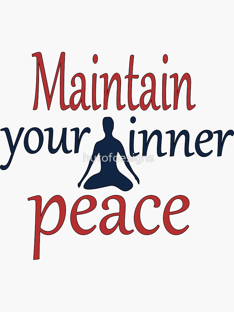 Peaceful Yoga Pose Sticker