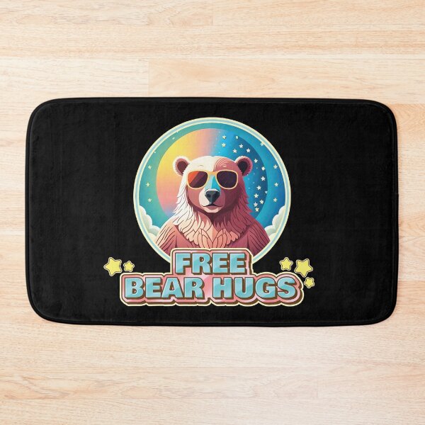 Item preview, Free Bear Hugs - Bear With Sunglasses Cute Pastel Colors Aesthetic for Huggers designed and sold by thecatcouch.
