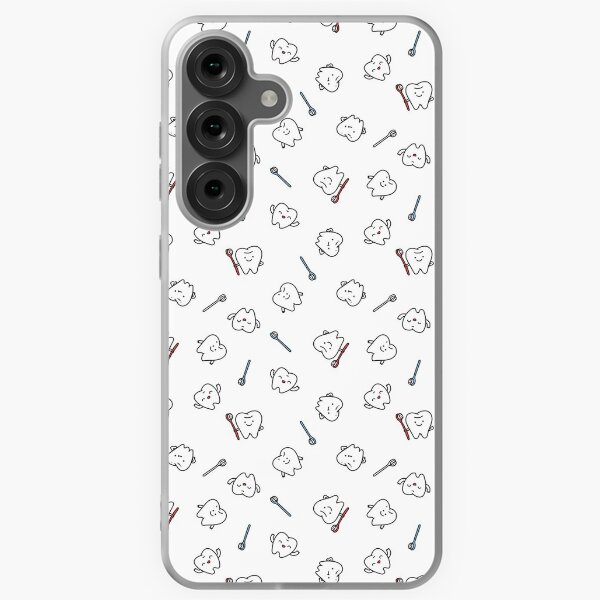 Item preview, Funny teeth. Cute tooth art. Dentist pattern design. designed and sold by kostolom3000.