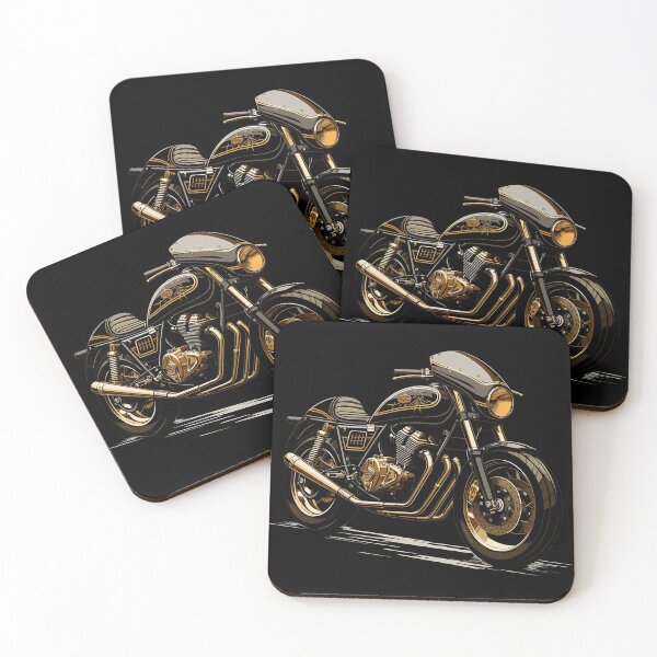 Item preview, Vintake Sports Bike Black and Gold designed and sold by DaliusD.