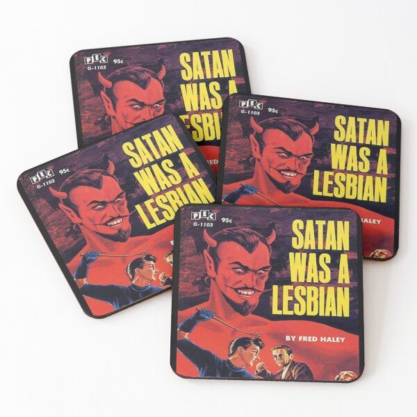 Item preview, Satan Was A Lesbian - Pulp Book Cover designed and sold by Desire To Inspire.