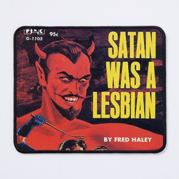 Item preview, Satan Was A Lesbian - Pulp Book Cover designed and sold by Desire To Inspire.