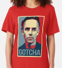 Gotcha - Jordan Peterson Canadian Psychologist Cathy Newman Debate Slim Fit T-Shirt