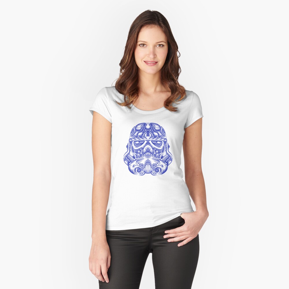 Vista previa del artículo con la obra «Camiseta entallada de cuello ancho», diseñado y vendido por drsimonbutler.